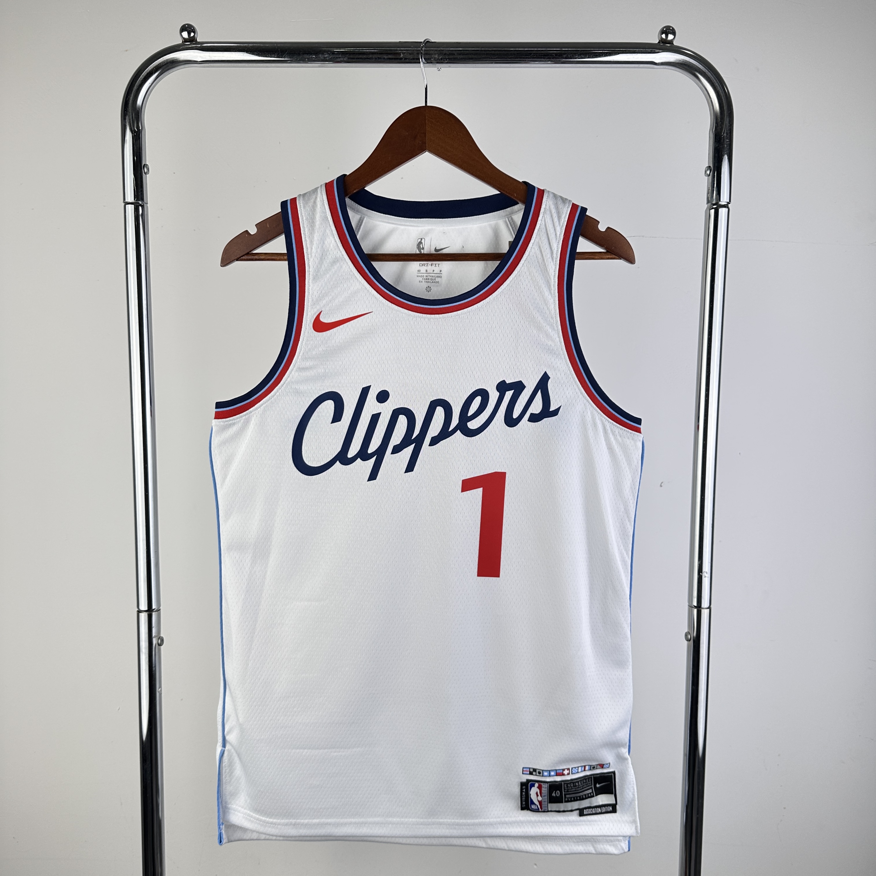 Men Los Angeles Clippers #1 Harden White Season Nike 2025 NBA Jersey